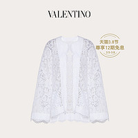 Valentino/华伦天奴女士 白色 Heavy 蕾丝夹克（40、白色）