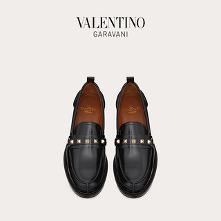 VALENTINO GARAVANI/华伦天奴女士新品ROCKSTUD 牛皮铆钉莫卡辛鞋