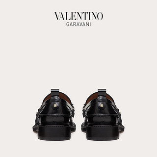 VALENTINO GARAVANI/华伦天奴女士新品ROCKSTUD 牛皮铆钉莫卡辛鞋