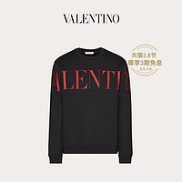 Valentino/华伦天奴 男士 黑色Valentino 印纹圆领长袖卫衣（M、黑色）