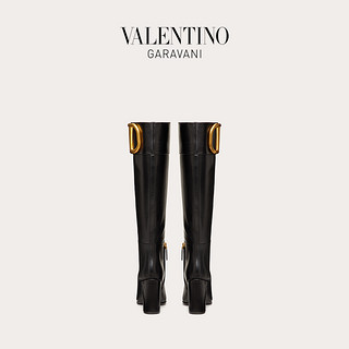 VALENTINO GARAVANI/华伦天奴 女士 黑色 SuperVee 小牛皮长靴（36.5、黑色）