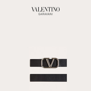 VALENTINO GARAVANI/华伦天奴 男士 VLogo Signature 小牛皮腰带（黑色、95cm）