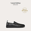 VALENTINO GARAVANI/华伦天奴 男士新品黑色 VLTN Tag 小牛皮便鞋