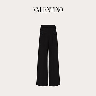 Valentino/华伦天奴 女士新品 黑色 Techno Granité 长裤（40、黑色）