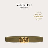 VALENTINO GARAVANI/华伦天奴 男士 VLogo Signature  腰带（绿色、95cm）