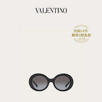 Valentino/华伦天奴 VLogo Signature圆形复古造型醋纤框太阳眼镜