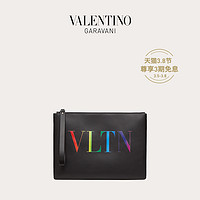 VALENTINO GARAVANI/华伦天奴男士新品黑色VLTN 手拿包