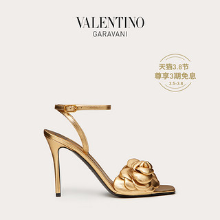 VALENTINO GARAVANI/华伦天奴 Atelier Shoe 03 Rose Edition凉鞋（40.5、金属色）
