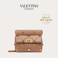 VALENTINO GARAVANI/华伦天奴 Roman Stud 中号纳帕羊皮革大钉包（肉桂粉）