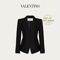 Valentino/华伦天奴女士 Dunettine 真丝外套（44、黑色）