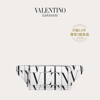 VALENTINO GARAVANI/华伦天奴 男士 白色 VLTN TIMES 皮革腰包（白色）