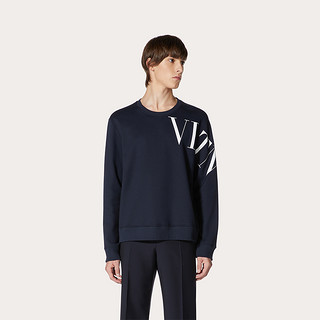 Valentino/华伦天奴男士 新品 VLTN 印花圆领卫衣（S、黑色）