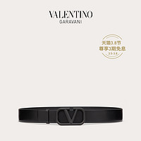 VALENTINO GARAVANI/华伦天奴男士新品VLogo Signature小牛皮腰带（黑色、105cm）