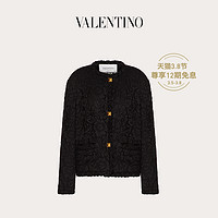 Valentino/华伦天奴女士 黑色 蕾丝夹克（40、黑色）