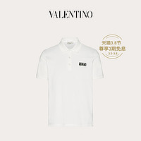 Valentino/华伦天奴男士新品 白色 VLTN TAG polo衫（XXL、白色）