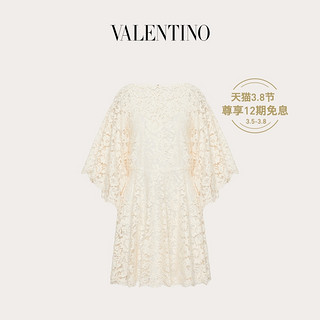 Valentino/华伦天奴女士白色 蕾丝连衣裙（44、白色）