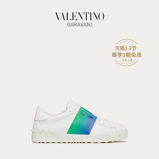 VALENTINO GARAVANI/华伦天奴 男士白色 Open 小牛皮运动鞋（43、白色）