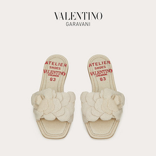 VALENTINO GARAVANI/华伦天奴Atelier Shoes 03 Rose Edition凉鞋（40、米白色）