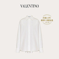 Valentino/华伦天奴女士白色 紧密府绸衬衫