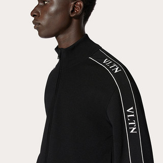 Valentino/华伦天奴男士黑色 VLTN 粘胶纤维卫衣（M、黑色）