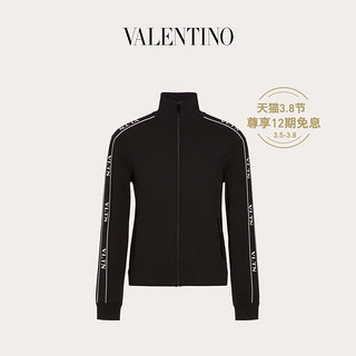 Valentino/华伦天奴男士黑色 VLTN 粘胶纤维卫衣（XS、黑色）