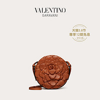 VALENTINO GARAVANI/华伦天奴03 Rose Edition Atelier圆形斜挎包（棕色）