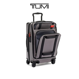 TUMI/途明Merge系列时尚撞色轻便环保行李箱拉杆箱（20寸、灰色/亮红色）