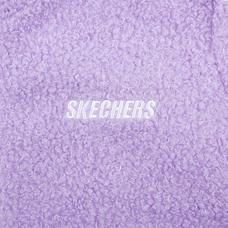 SKECHERS 斯凯奇 L320K160 儿童针织连帽外套 薰衣草紫 110cm