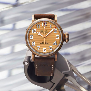 真力时ZENITH瑞士手表飞行员系列青铜腕表 限量款机械表 29.2438.679/88.C753
