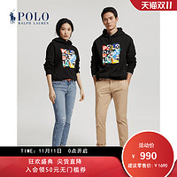 Ralph Lauren/拉夫劳伦男女同款21秋徽标起绒布连帽卫衣