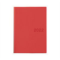 MUJI 無印良品 NE12CC1A A5月周记笔记本 红色 单本装
