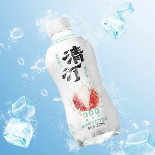 清泉出山清汀气泡水饮料白桃荔枝葡萄多口味330ml*6瓶箱装