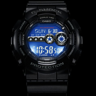 CASIO 卡西欧 G-SHOCK系列 51.2毫米石英腕表 GD-100-1B