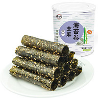 蘇之坊 苏之坊手工芝麻海苔卷 即食紫菜小吃休闲零食32g/罐