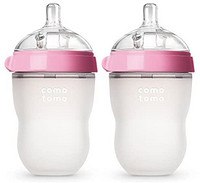 comotomo Comotomo 可么多么 婴幼儿奶瓶，粉色，8盎司（约226.80克），2件