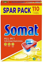 Somat 7 All in 1 活性多效洗碗机用洗涤块 强力清洁/具有气味中和功能，经济装/110块