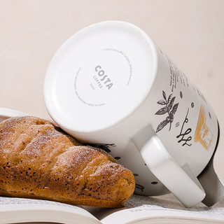  咖世家咖啡 COSTA T-MUG 陶瓷茶杯 355ml 咖啡简史白