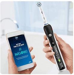 Oral-B 欧乐-B 欧乐B 青少年电动牙刷，适用于12岁以上的青少年，具有可视压力控制，黑色