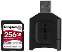 Kingston 金士顿 256GB SD存储卡 U3 V90 8K 相机内存卡 高速sd卡大卡 读速300MB/s 写速260MB/s