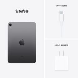 Apple 苹果 iPad mini6 8.3英寸平板电脑2021年新款 WLAN版 星空灰 64G