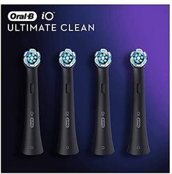 Oral-B 欧乐-B 欧乐B iO替换牙刷头，黑色，Ultimate Clean，4支盒装