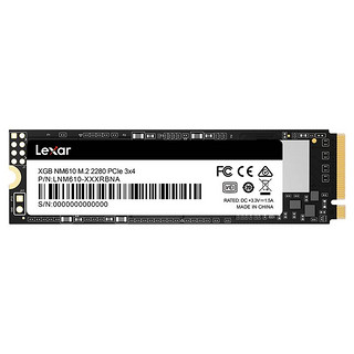 Lexar 雷克沙 NM610/620 SSD固态硬盘M.2 NVMe PCle 2280固态 NM610 1TB+预装系统