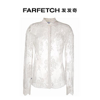 FARFETCH 发发奇 Carine Gilson女士蕾丝贴花长袖衬衫