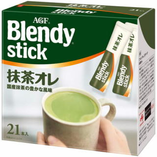日本原装进口agf Blendy 宇治抹茶欧蕾拿铁速溶奶茶抹茶欧蕾21支非咖啡单盒 报价价格评测怎么样 什么值得买