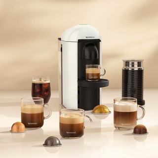 Nespresso Vertuo Plus胶囊咖啡机家用全自动咖啡机办公室小型 优雅白