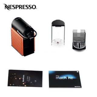 Nespresso胶囊咖啡机和奶泡机套装 Pixie意式进口全自动家花式咖啡机组合 C61 金属红及Aeroccino 3 黑色