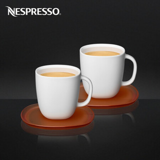 Nespresso 咖啡杯套装  LUME系列长杯咖啡杯和装饰碟套装