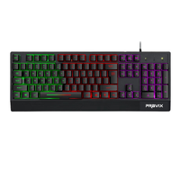 PRAVIX 铂科 V7 104键 有线键盘 黑色 RGB