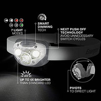 Energizer 劲量 LED 头灯,高性能户外照明装备,IPX4 防水头灯,明亮耐用,含电池
