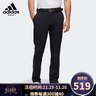 Adidas阿迪达斯男裤 高尔夫男款长裤服装春夏季男士长裤 FJ2458  黑色 M